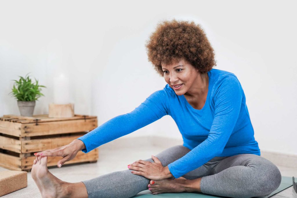Woman Stretching